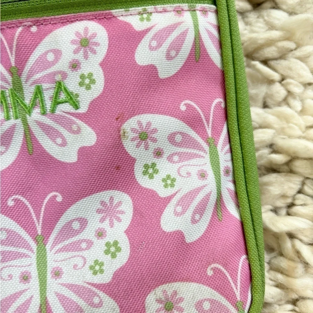 Pottery Barn pink butterfly lunchbox